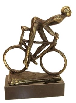 Biker Bronzensculptuur MA564 (wielrenner) 